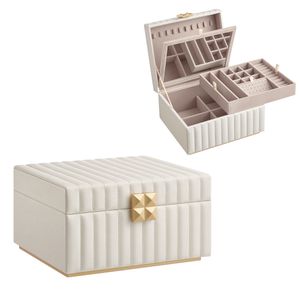 SONGMICS HOME ANAH Kollektion - Schmuckkästchen 2 Ebenen, mit Spiegel, flexibles Schmucktablett SONGMICS HOME ANAH Kollektion - Schmuckkästchen 2 Ebenen, mit Spiegel, flexibles Schmucktablett