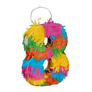 relaxdays Mini Pinata Zahl 8