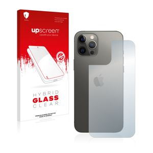 upscreen Hybrid Glass Clear Premium Panzerglasfolie für Apple iPhone 12 Pro Max (Rückseite)