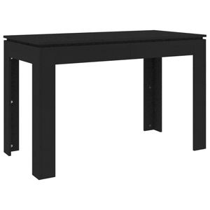 vidaXL Jedálenský stôl čierny 120x60x76 cm Materiál drevo