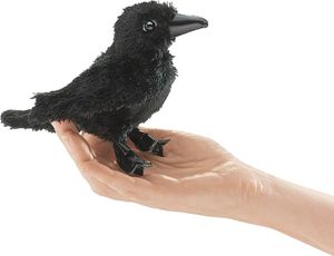 Folkmanis Fingerpuppe Vogel, mini Rabe 2698 Folkmanis Fingerpuppe Vogel, mini Rabe 2698