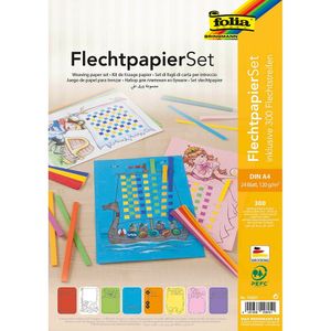 folia Flechtpapier-Set DIN A4 24 Flechtbögen