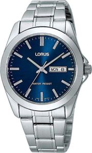 Lorus - Armbanduhr RJ603AX9 - Herren Uhr - Spritzfest - Analog - Mit Lederband - Silber Lorus - Armbanduhr RJ603AX9 - Herren Uhr - Spritzfest - Analog - Mit Lederband - Silber