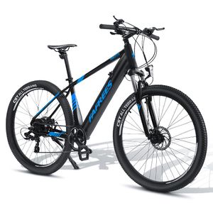 FAFREES 27.5 Zoll Elektrisches Fahrrad Electric Bike 250W E-Bike Faltrad E-Bike Montainbike Elektrofahrrad mit 36V 10.4Ah  LED Leucht Scheinwerfe-Schwarz und Blau