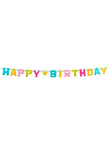 Party Deko Buchstabengirlande - Happy Birthday