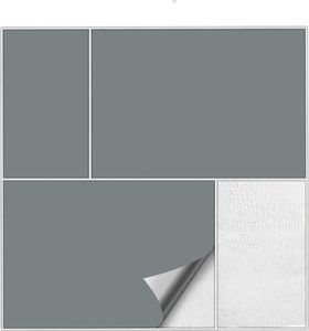Fliesenaufkleber  Für Bad, Küche etc Grau 71 matt 15 x 20 cm 100 Stück
