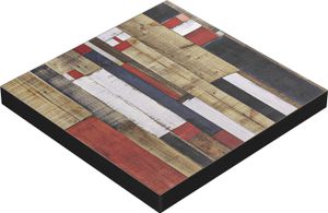 BRASIL | Gastro Tischplatte | B:T 50 x 50 cm | Vintage Bunt | Quadratisch | Gastro Tischplatte