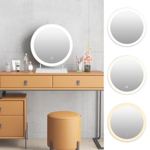 LED Tischspiegel,Kosmetikspiegel für Badzimmer Kosmetikstudio Schminktisch 50cm Dimmbar
