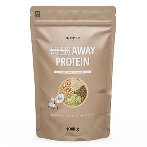 Milk Away Protein 1000g - Proteinpulver ohne Soja + Gluten veganes Eiweißpulver - Natural