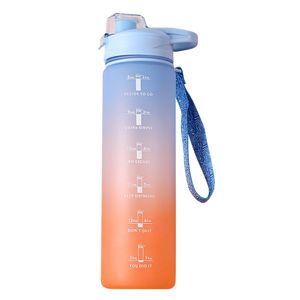 Sport Trinkflasche Trinkflasche Kinder Auslaufsicher, Motivierende Wasserflasche mit Zeitmarkierung Bpa Frei Trinkflasche,(4)