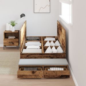 Stauraum Bettgestell Altes Holz Holzwerkstoff 236,5 x 90 x 31,5 cm
