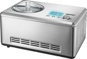 Unold 48876 Eismaschine Nobile, Edelstahl, 2 Liter, vollautomatischer selbstkühlender Kompressor, LCD-Display