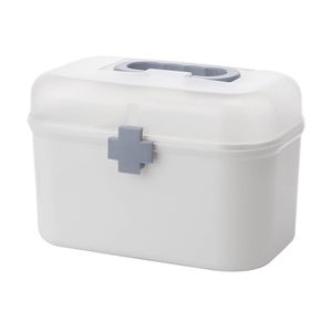 Medizinbox Erste Hilfe Box für Hausapotheke, Hausstaubdichte Erste Hilfe Medikamentenbox mit großer Kapazität L