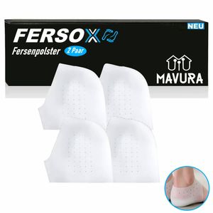 FERSOX pätové vankúšiky pätové vankúšiky ochrana päty silikónové pätové ponožky pätové vankúšiky ponožky [2 páry]