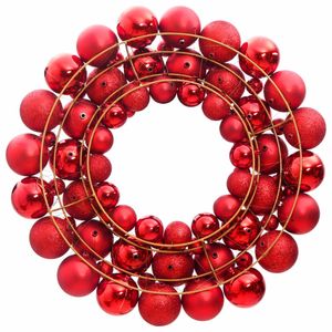 vidaXL Weihnachtskranz Rot 45 cm Polystyrol