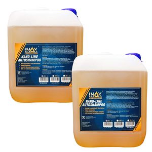 INOX Nano Line Autoshampoo, 2x5L - Car Shampoo mit Abperleffekt
