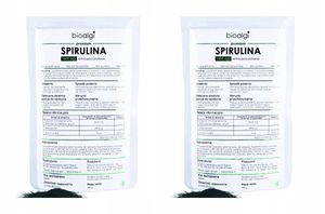 2x Spirulina bioalgae prášek 240g