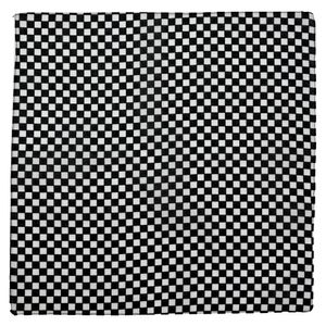 Bandana Tuch - Kariert - Schachbrett - weiß - schwarz - quadratisches Kopftuch