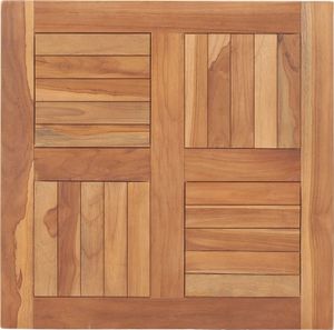 vidaXL Tischplatte Massivholz Teak 60¡Á60¡Á2,5 cm