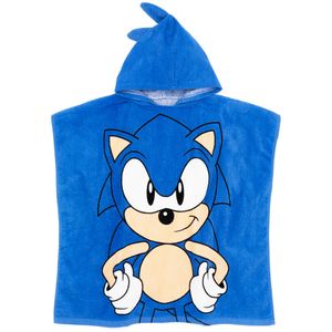 Sonic The Hedgehog - Pončo NS6934 (jedna veľkosť) (modrá)