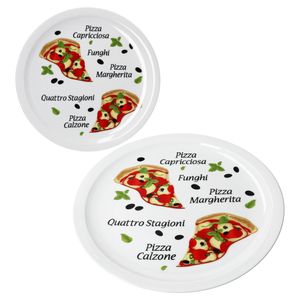 2er Set Variazione Pizzateller Ø30,5cm 2 Personen XL-Teller Pizza-Dekor Platte