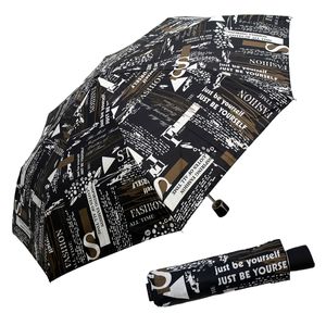 Doppler Mini Fiber SCRIBBLE BLACK - dámský skládací lehký deštník