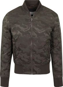 Bunda Urban Classics Tonal Camo Bomber Jacket dark olive - S