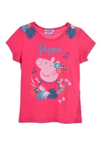 Peppa Wutz Pig 'Aloha' T-Shirt Kinder Mädchen Kurzarm-Shirt Oberteil, Farbe:Pink, Größe Kids:104