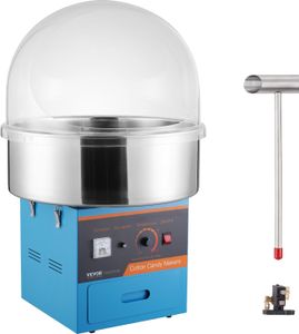 VEVOR elektrische Marshmallow-Maschine, 1 kW Marshmallow-Maschine, kommerziell, geeignet für Kindergeburtstage, Familienfeiern, Blau