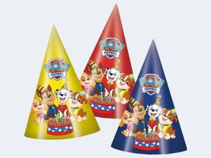 6 Party-Hüte Paw Patrol H: 15cm
