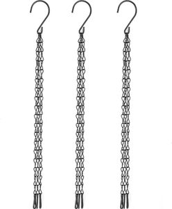 PCS Garten Pflanzer Blumentopf Korb Ersatz Eisen Hängen Kette Haken Set