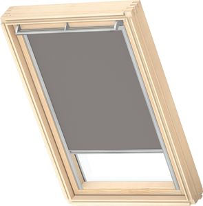 VELUX Original Verdunkelungsrollo für VELUX dachfenster SK06, Grau, Grauer Führungsschiene