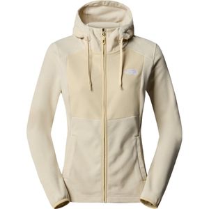 THE NORTH FACE W HOMESAFE FULL ZIP FLEECE HOO XOH White Dune-Gravel Stripe-Grave M