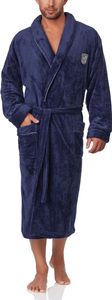 Pánský župan L&L LL0041 (tmavě modrý, XXL)