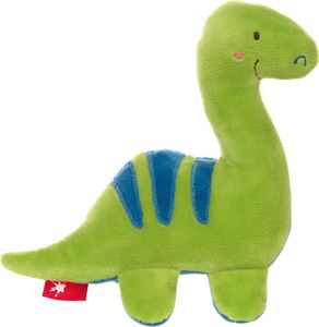 SIGIKID 42300 Quietsche Dino Red Stars Mädchen und Jungen Babyspielzeug empfohlen ab Geburt grün