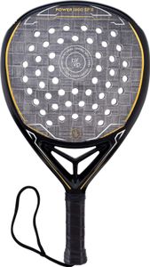 LUXTRI Padelová raketa Power 1800 II Diamond Grey-White 370g Carbonfibre/Alu/EVA pre hráčov padeltenisu