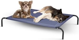 Hundeliege 40 kg Belastbar, Hundebett Haustierschlafplatz Haustierbett aus Metall, Hundesofa Hundebetten Hundematte für Indoor und Outdoor