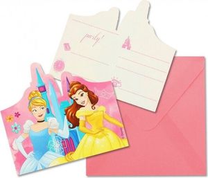 Zaproszenia z kopertami Princess Live Stoty 6szt