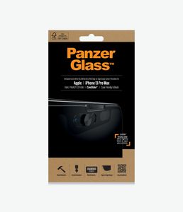 Panzerglass E2E Microfracture Anti-bakterielles Prismenglas mit Kameraabdeckung fr Iphone 13 Pro Max - mit schwarzem Rahmen