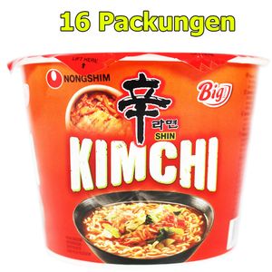 Nongshim Instant Nudeln Kimchi Big Bowl 16er Pack (16 x 112g)