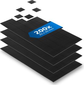 ECENCE Magnetplättchen selbstklebend 200x Klebemagnete selbstklebend für Bilder,Poster oder Notiz