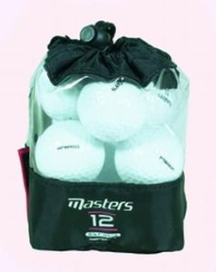 Masters 12 Golfbälle im Netz