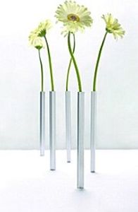Magnetische Vasen 5er Pack - Magnetic Vase - silver