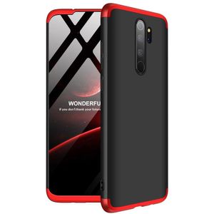 Hülle für Xiaomi Redmi Note 8 Pro 360 Grad Schutz mit Displayglas Bumper Cover Xiaomi Redmi Note 8 Pro Farbe: Schwarz, Rot