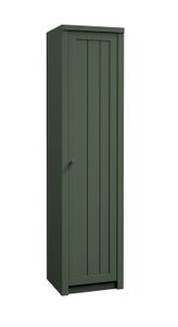FURNIX Hochschrank LEVAN S1D Wäscheschrank mit einer Tür Grün