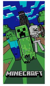 Bawełniany Ręcznik Plażowy Minecraft Zombie 140x70CM