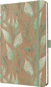 sigel J6803 sigel Knižný kalendár Jolie Pure 2026 "Sparkle Leaves", A5