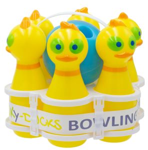 Kinder-Bowling Bowlingspiel 6 Enten-Kegel Kinderkegel Kegelspiel Geschenk