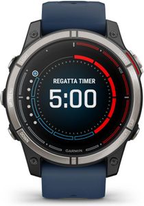 Garmin quatix 7 Pro 47mm Kunststoffgehäuse schwarz Silikonarmband blau Garmin quatix 7 Pro 47mm Kunststoffgehäuse schwarz Silikonarmband blau