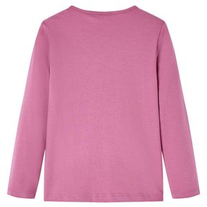 vidaXL Kinder-Langarmshirt Himbeerrosa 140